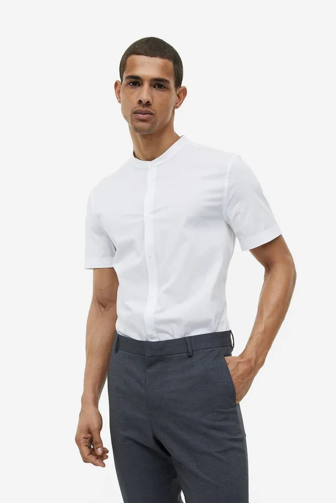 Muscle Fit Cotton Shirt