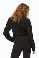 Sweatshirt with Eyelet Embroidery