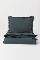 Ruffle-trimmed Twin Duvet Cover Set