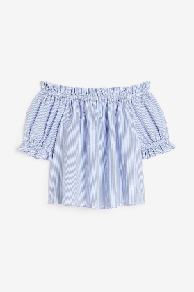 Ruffle-trimmed Off-the-shoulder Top
