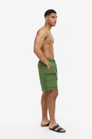 Knee-length Cargo Swim Shorts