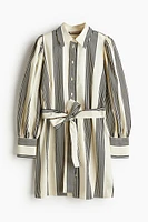 Tie-belt Shirt Dress