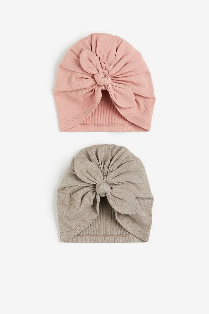 2-pack Knot-detail Hats
