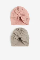 2-pack Knot-detail Hats