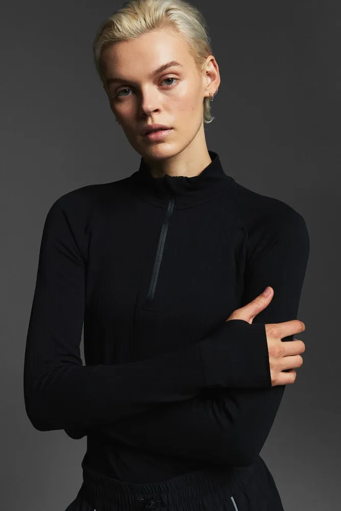 DryMove™ Seamless Half-zip Sports Top