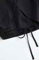 Tie-detail Crop Jacket
