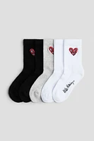 5-pack Intarsia-motif Socks