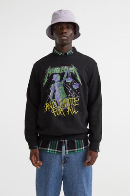 Regular Fit Printed Sweatshirt