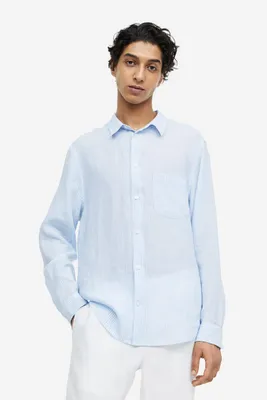Regular Fit Linen Shirt
