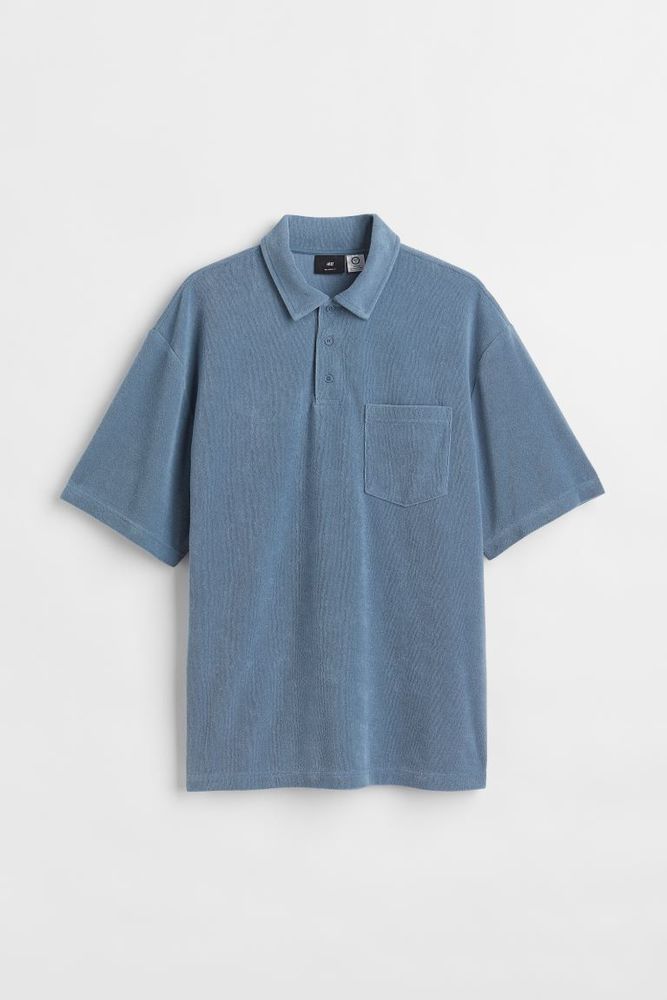 Polo Relaxed Fit en tissu éponge