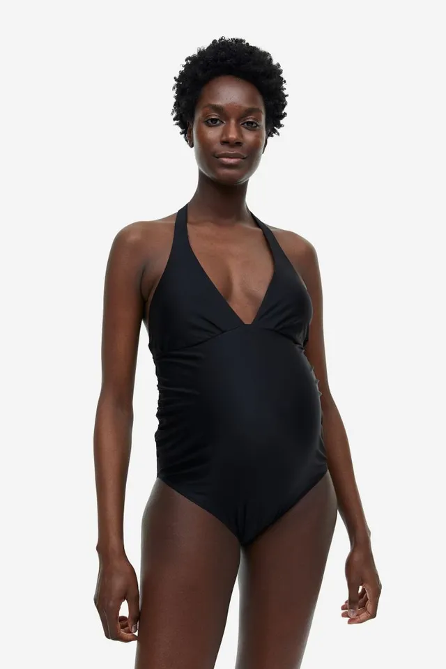 Women's Tankini Swimsuit Ruffle Halter Self Tied Bathing Suit