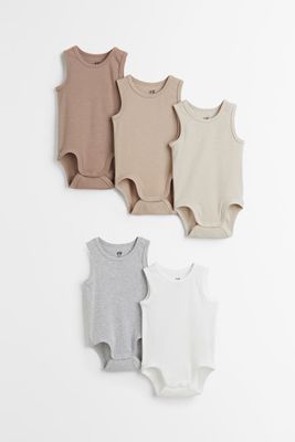 5-pack Sleeveless Bodysuits