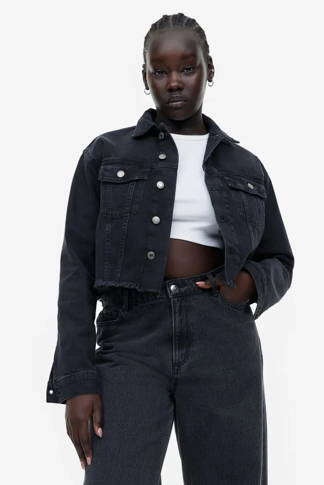 Buy Nuon by Westside Black Frito Cropped Denim Jacket Online at best price  at TataCLiQ