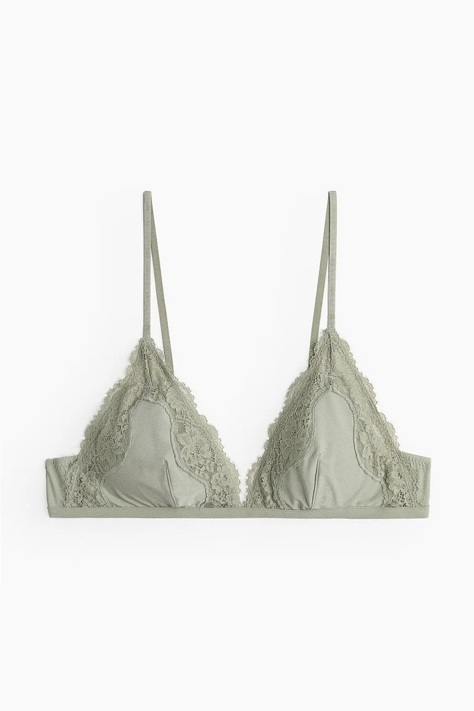Padded Lace-trimmed Soft-cup Bra