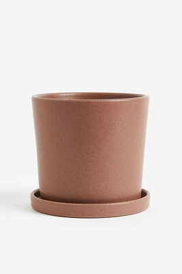 Small Plant Pot and Saucer
