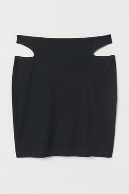 Ribbed Mini Skirt