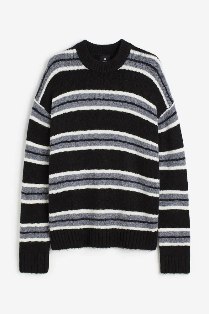 Oversized Fit Jacquard-knit Sweater