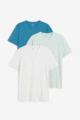 3-pack Slim Fit V-neck T-shirts