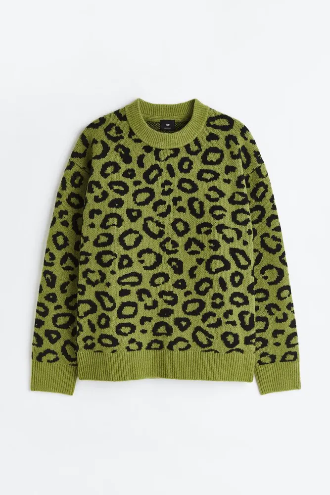H&M Oversized Fit Jacquard-knit Sweater