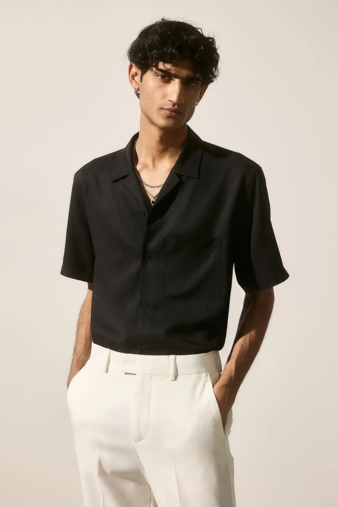 Regular Fit Lyocell Resort Shirt