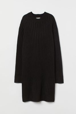 H&M Twist-detail Rib-knit Bandeau Dress