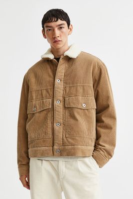 Pile-lined Corduroy Jacket
