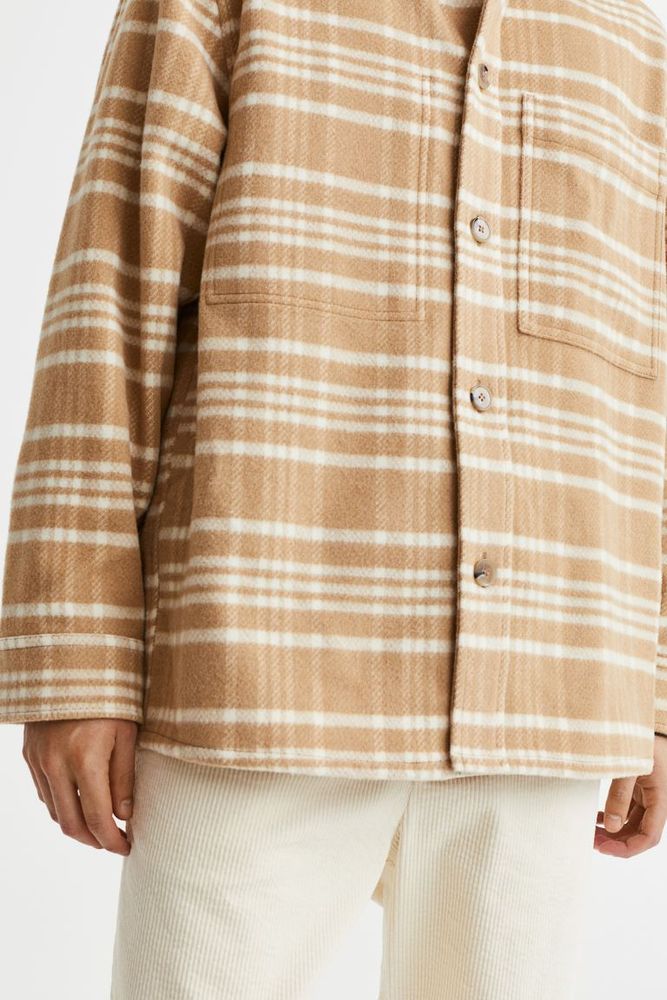 Wool-blend Shacket