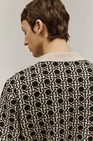 Regular Fit Jacquard-knit Polo Shirt