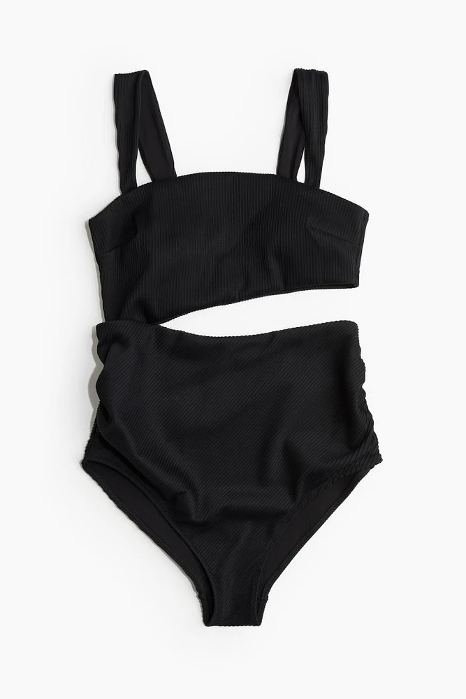 MAMA Padded-cup Cut-out Swimsuit