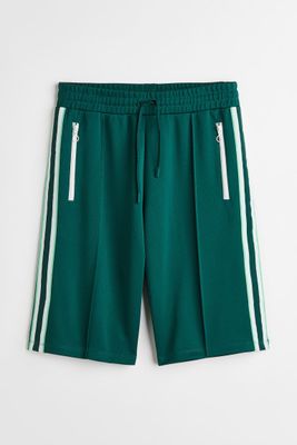 Track Shorts with Side Stripes