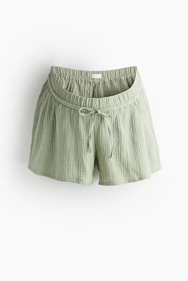MAMA Before & After Cotton Muslin Shorts