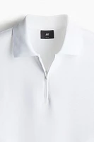 Slim Fit Half-zip Polo Shirt