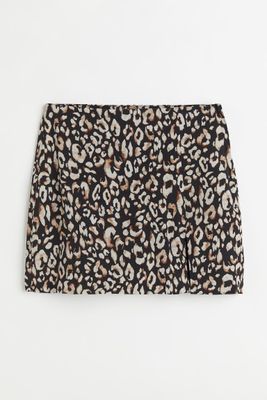Linen-blend Skirt