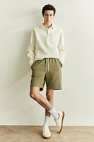 Regular Fit Waffled Shorts