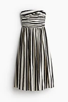 Pleated Bandeau Dress