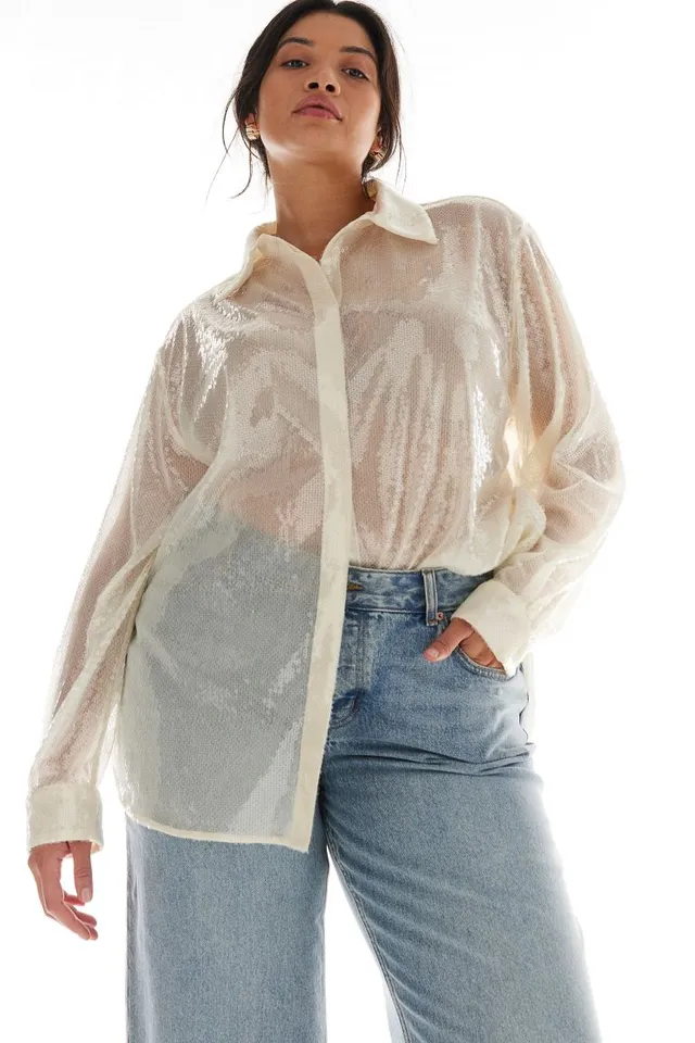 NY Collection Plus Size Sequin-Front Poncho Top - Macy's
