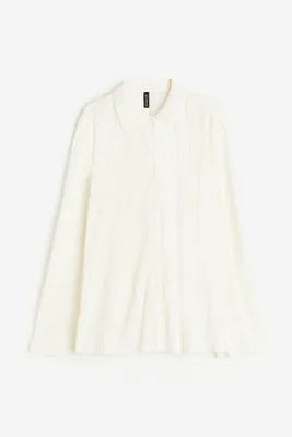 Pleated Jersey Shirt