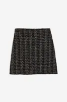 Jacquard-knit A-line Skirt