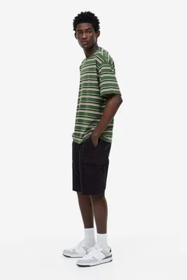Regular Fit Twill Cargo Shorts