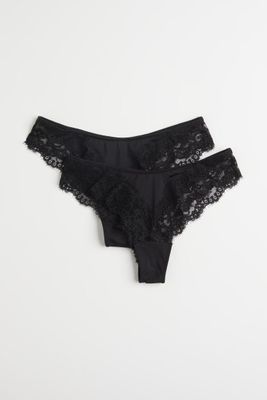 2-pack Lace Brazilian Briefs