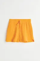 Shorts texturizados de algodón