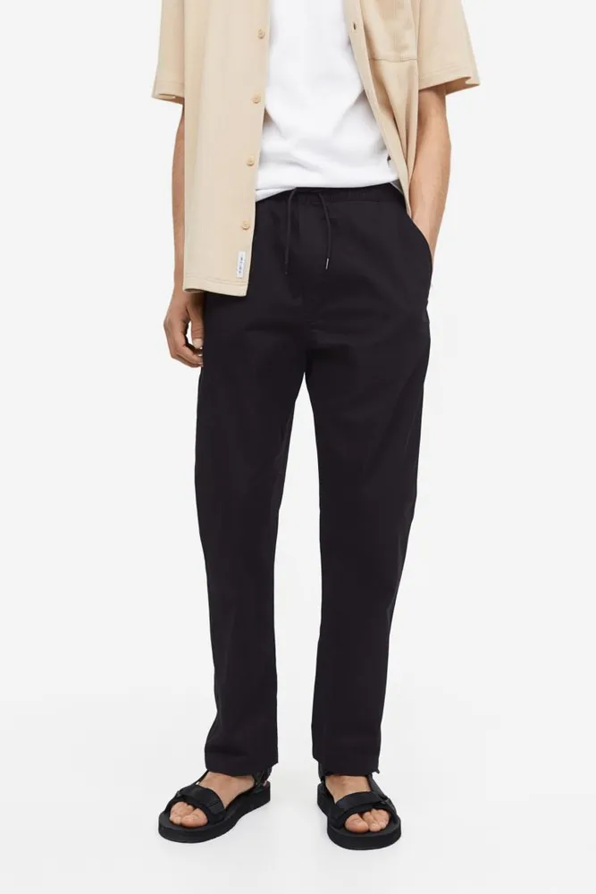 Relaxed Straight Pull-On Pants