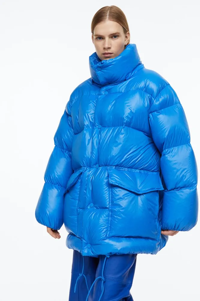 hm manteau bleu