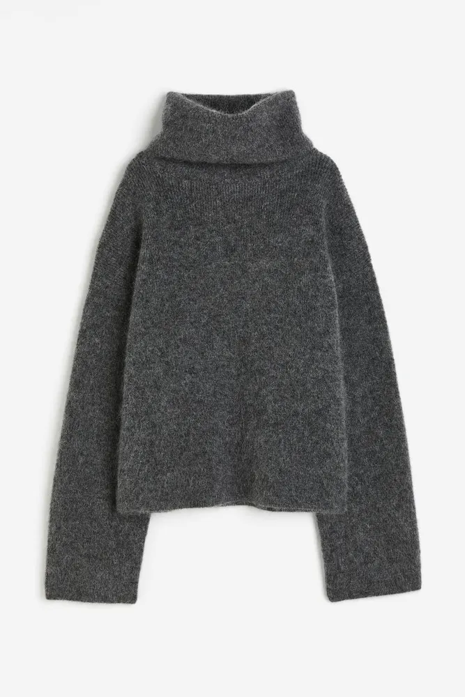 turtleneck sweater in mohair