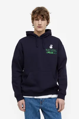 Relaxed Fit Printed Hoodie