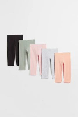 5-pack Cotton Capri Leggings