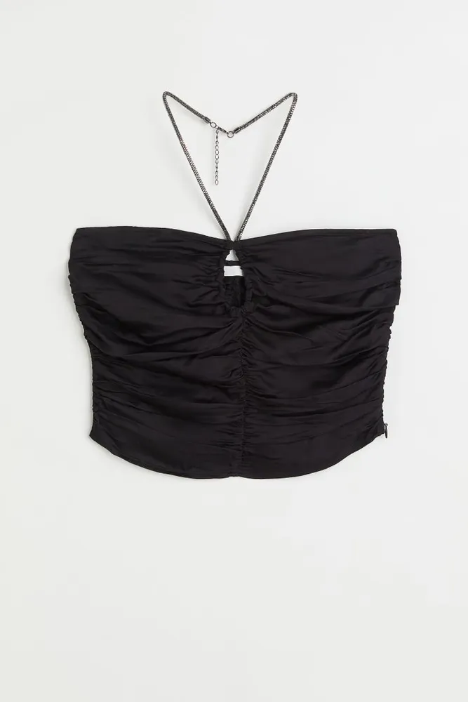 Top con cuello halter