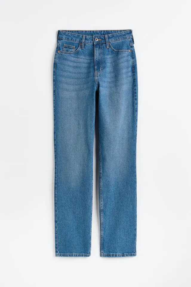 H&M Curvy Fit Wide Regular Jeans
