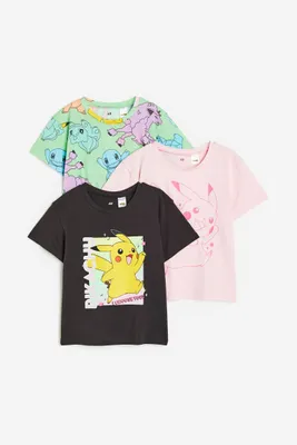 3-pack Printed Jersey Tops