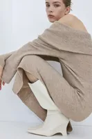 Knit Off-the-shoulder Dress